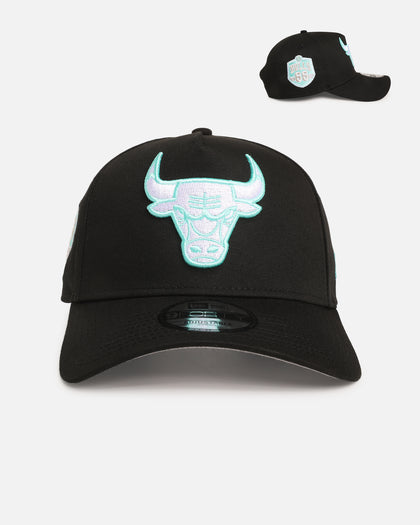 New Era Chicago Bulls 'Black Aqua' 9FORTY A-Frame Snapback Black/Aqua