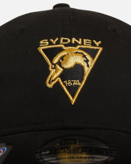 New Era Sydney Swans 'AFL Black & Gold' 9TWENTY Strapback Black/Gold
