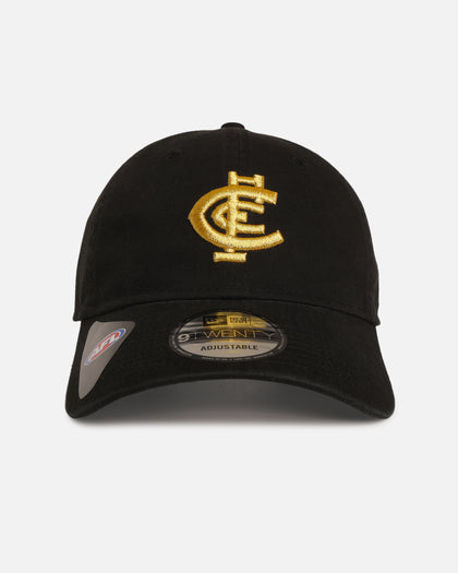 New Era Carlton Blues 'AFL Black & Gold' 9TWENTY Strapback Black/Gold