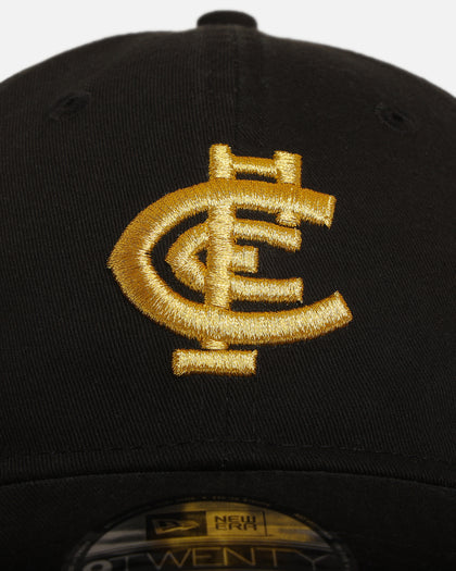 New Era Carlton Blues 'AFL Black & Gold' 9TWENTY Strapback Black/Gold