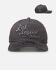 New Era Los Angeles Dodgers 'Graphite Script' 9FORTY A-Frame Snapback Washed Graphite
