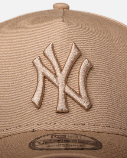 New Era New York Yankees 'Tonal Camel' 9FORTY A-Frame Snapback Camel