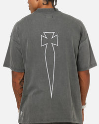 Saint Morta Athltc T-Shirt Washed Charcoal