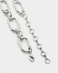 Raising Hell Women's Thick Link Chain Iced White Gold