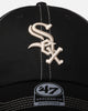 47 Brand Chicago White Sox 'Contrast Stitch' 47 Clean Up Strapback Black/Bone