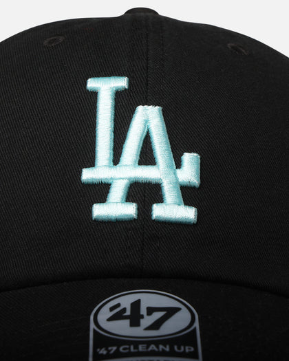 47 Brand Los Angeles Dodgers 47 Clean Up Strapback Black/Turquoise
