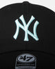 47 Brand New York Yankees 47 Clean Up Strapback Black/Turquoise