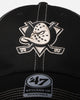 47 Brand Anaheim Ducks 'Contrast Stitch' 47 Clean Up Strapback Black/Bone