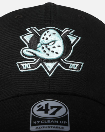 47 Brand Anaheim Ducks 47 Clean Up Strapback Black/Turquoise