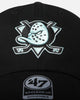 47 Brand Anaheim Ducks 47 Clean Up Strapback Black/Turquoise