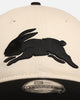 New Era South Sydney Rabbitohs 'NRL Two Tone' 9TWENTY Strapback Chrome White/Black