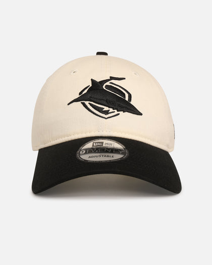 New Era Cronulla Sutherland Sharks 'NRL Two Tone' 9TWENTY Strapback Chrome White/Black