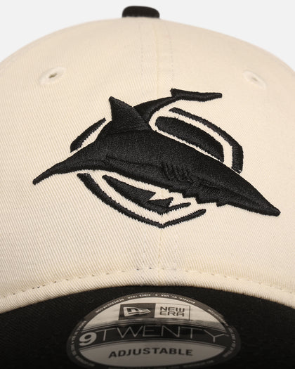 New Era Cronulla Sutherland Sharks 'NRL Two Tone' 9TWENTY Strapback Chrome White/Black