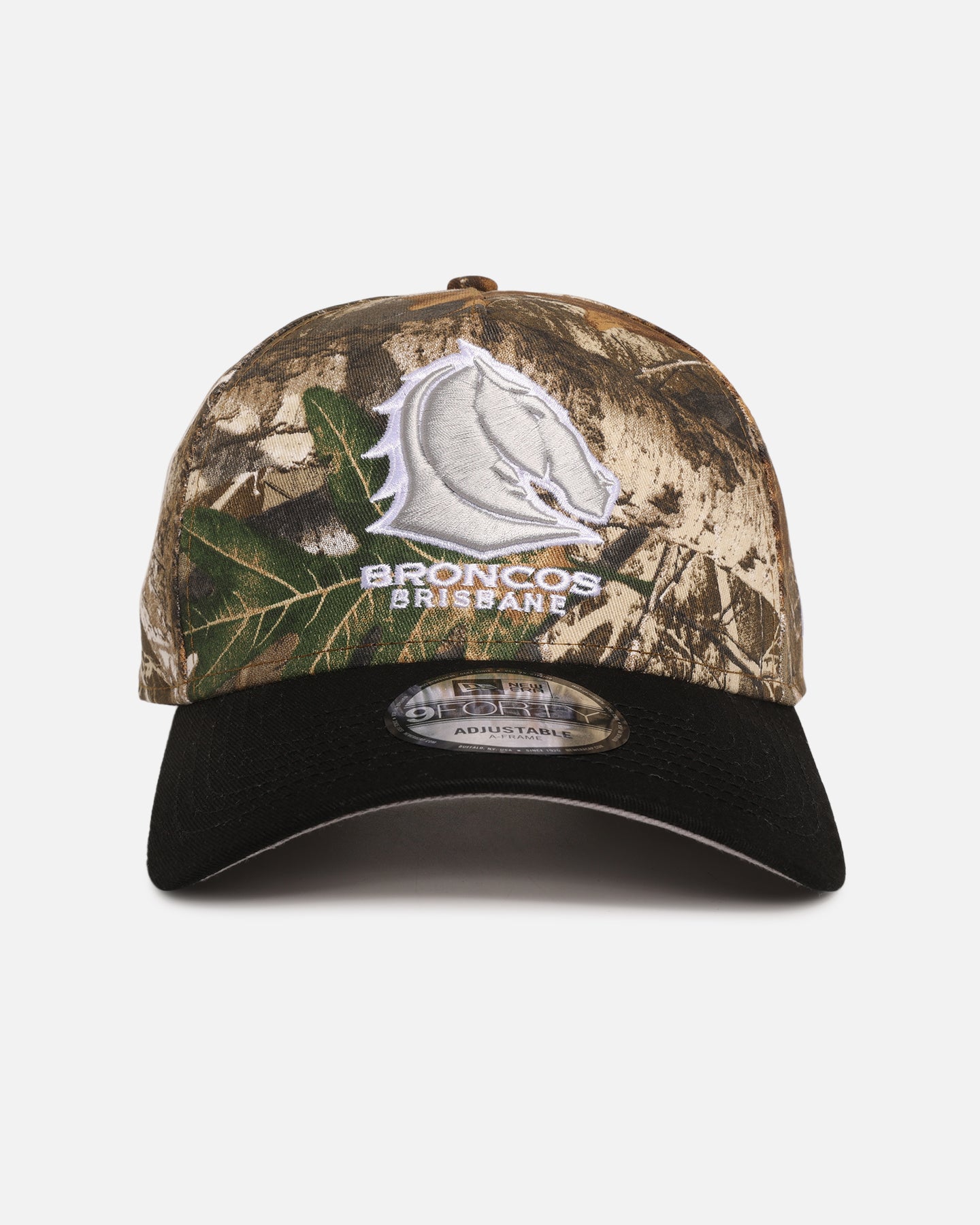 New Era Brisbane Broncos 'NRL Real Tree' 9FORTY A-Frame Snapback