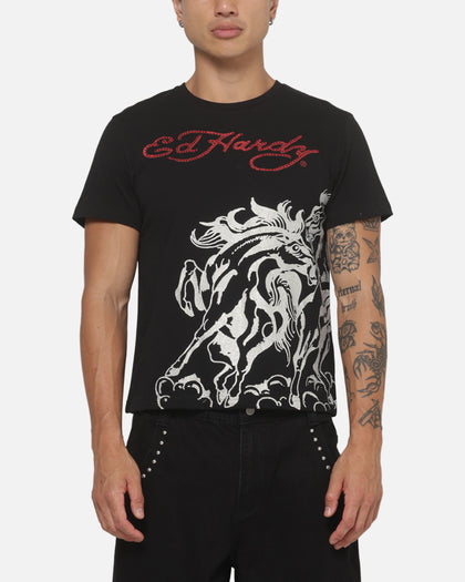 Ed Hardy Stallion T-Shirt Black
