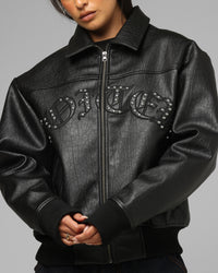 Loiter Imperial Vegan Leather Jacket Black