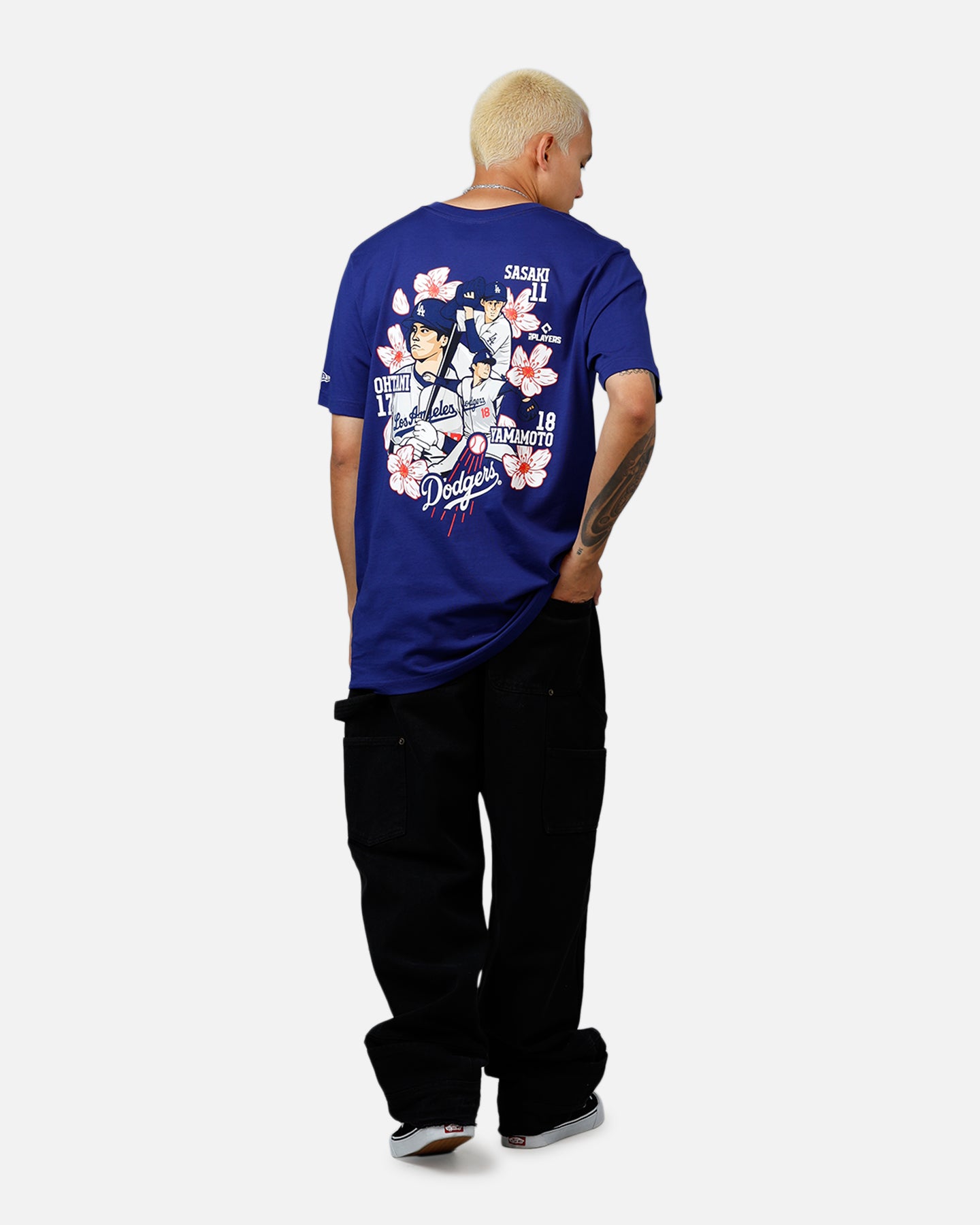 New Era Los Angeles Dodgers Cherry Blossom T-Shirt Blue | Culture