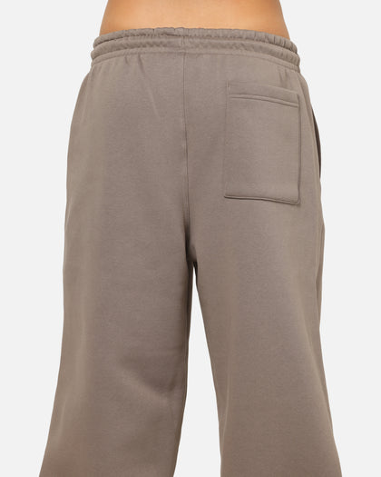 Jordan Jumpman Brooklyn Fleece Oversized Open-Hem Pants Olive Grey/Black