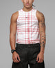 Loiter Hybrid Tank Pink Plaid