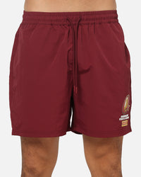 Mitchell & Ness Queensland Maroons Nylon Sport Shorts Maroon