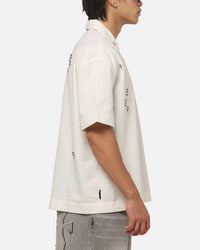Saint Morta Credo Linen Button Up Shirt Off White