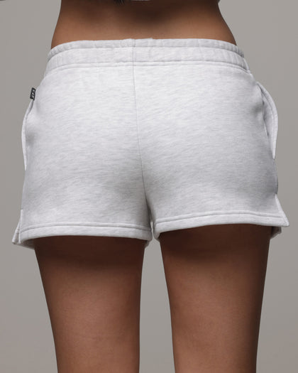 American Thrift Women's Fleece Shorts Grey Heather