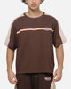 Mitchell & Ness New York Knicks Y2K Cropped T-Shirt Seal Brown