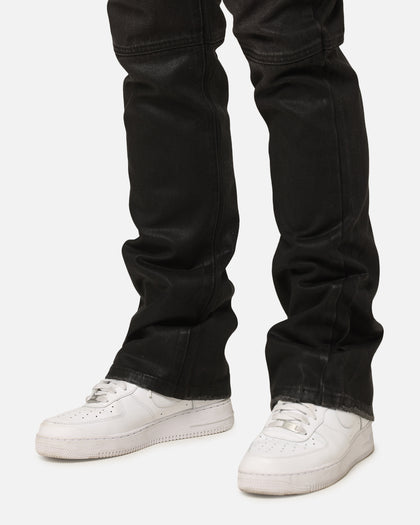 MNML Bootcut Waxed Jeans Black