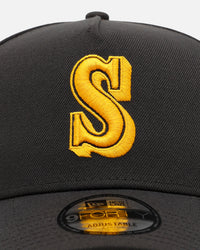 New Era Seattle Mariners 'Anthracite' 9FORTY A-Frame Snapback Anthracite