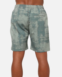 Saint Morta Solis Textured Shorts Petrol Green