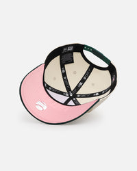 New Era New York Yankees 'Pink Satin Hearts Green' 9FORTY A-Frame Snapback Chrome/Dark Green