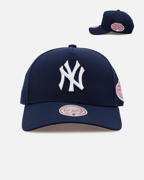Mitchell & Ness New York Yankees 'Pink Side Patch' Pro Pinch Snapback Official Team Color