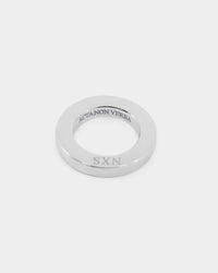 NXS Acta Non Verba Ring Pendant White Gold