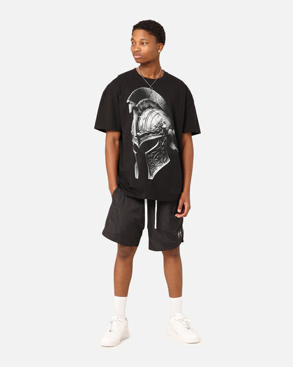 Saint Morta Relic Nylon Shorts Black/White