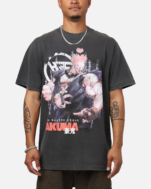 Hypland X Street Fighter Akuma T-Shirt Washed Black