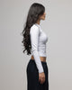 American Thrift Women's Fitted Long Sleeve T-Shirt Grey Heather
