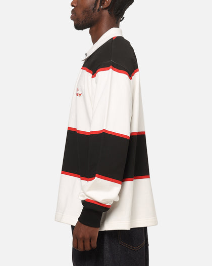 Carre Baseline Rugby Shirt Black Stripe