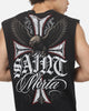 Saint Morta Liberty Cut Off Muscle T-Shirt Washed Black