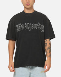 Ed Hardy Distressed Chrome T-Shirt Black