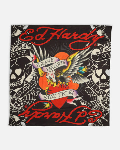 Ed Hardy Stay True Bandana Scarf Black/Multi