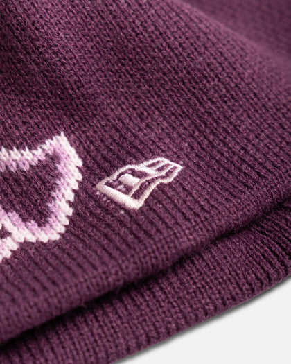 New Era New York Yankees Skully Oversize Beanie Dark Red