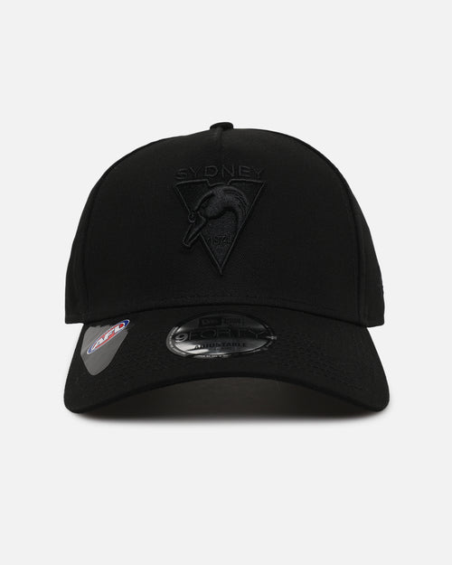 New Era Sydney Swans 'Triple Black' 9FORTY A-Frame Snapback Black