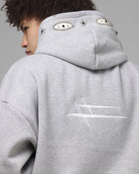 Loiter Rodeo Hybrid Zip Hoodie Grey Marle