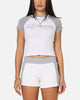 Ed Hardy Women's Raglan Baby T-Shirt White/Grey