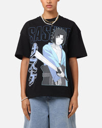 Goat Crew X Naruto Sasuke T-Shirt Black