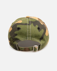 New Era New York Yankees 'Frayed Woodland' 9TWENTY Strapback Open Green