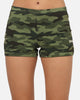 Ed Hardy Women's Crossed Mini Shorts Woodland Camo