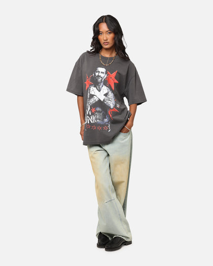 Culture Kings X WWE CM Punk Heavy T-Shirt Black Wash