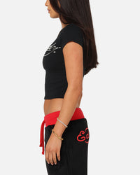 Ed Hardy Women's Chrome Baby T-Shirt Black