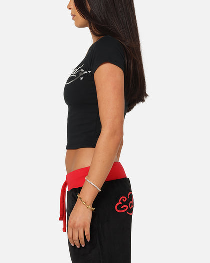 Ed Hardy Women's Chrome Baby T-Shirt Black
